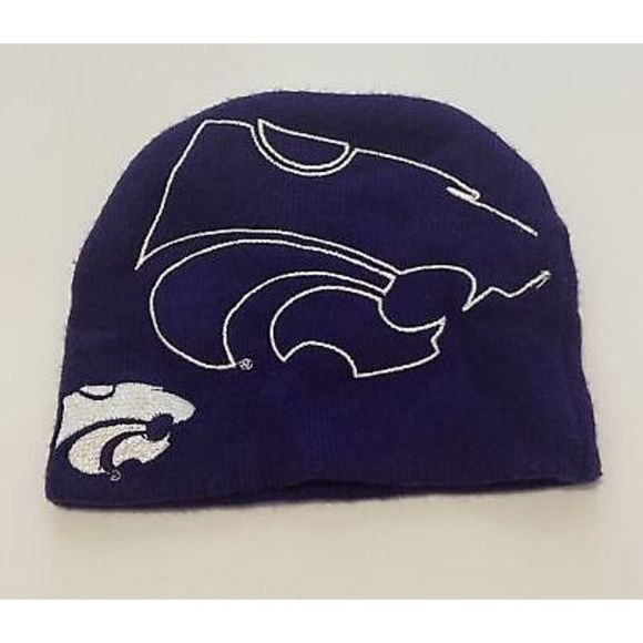 Kansas State Wildcats NCAA Toddler‎ Beanie Hat Cap Purple White - Picture 1 of 4